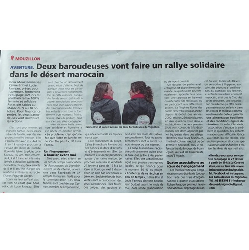 Nous sommes dans le journal 🤩 Peut être le début de la célébrité ? 😎
